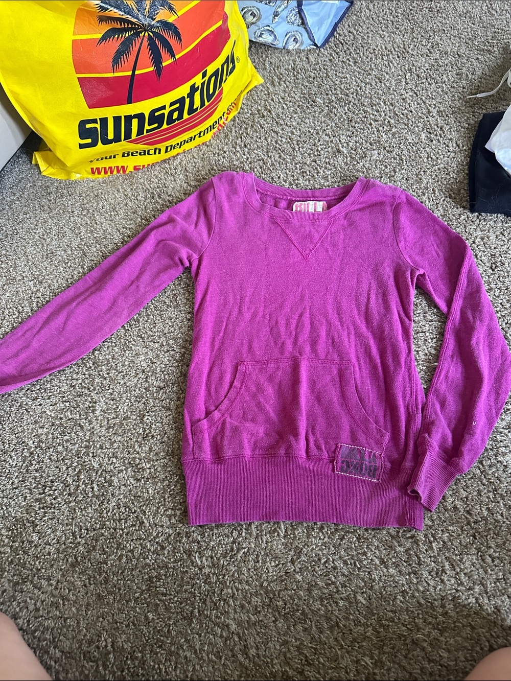 Billabong Magenta Crewneck Pullover Sweater